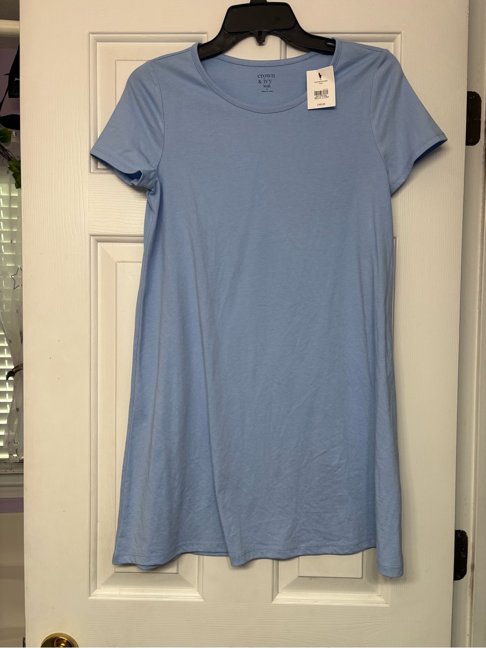 ❗️3/$15❗️Crown & Ivy Light Blue Short Sleeve dress girls XL